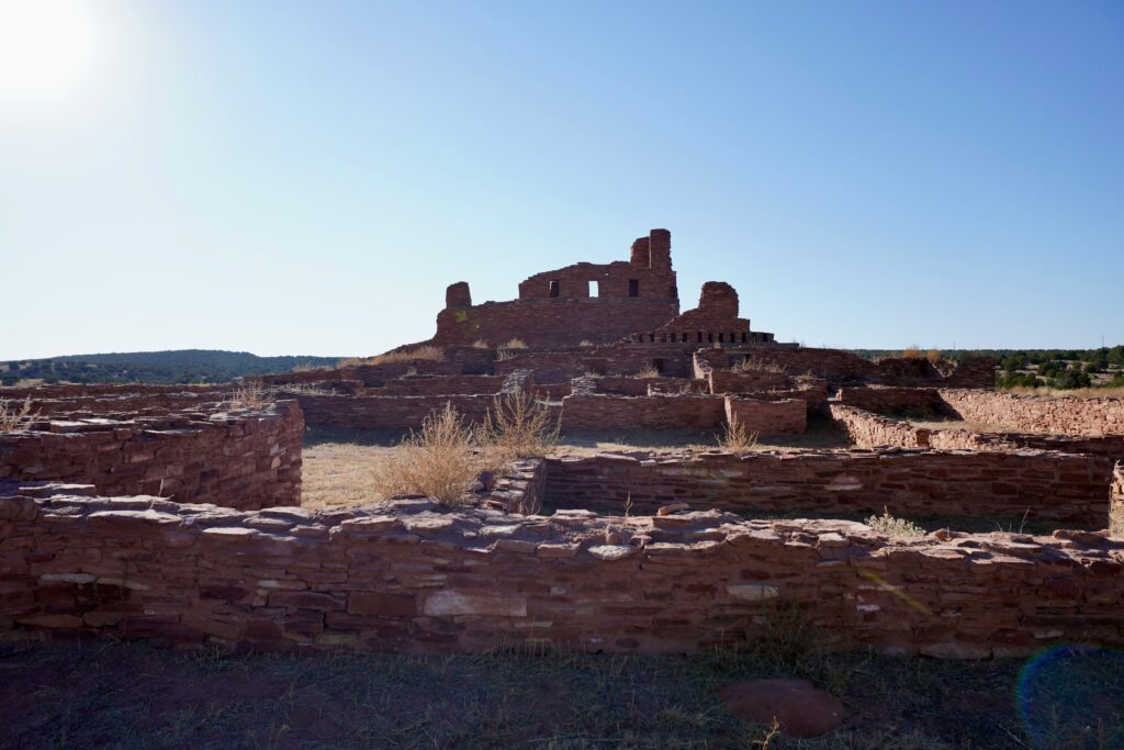A picture of a building in the middle of nowhere